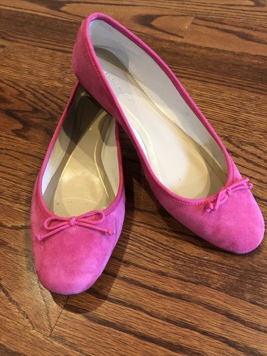 Ann Taylor Pink Gamuza Ballet Zapatos sin Taco Sin Talla 6.5 | eBay