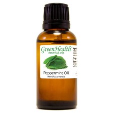 Peppermint Essential Oil - 1 fl oz 30 ml Glass Bottle w/ Euro Dropper - 100 P