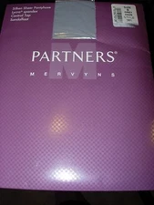 WOMENS NEW MERVYNS CONTROL TOP GRAY LYCRA STOCKINGS PANTYHOSE NYLONS SIZE B