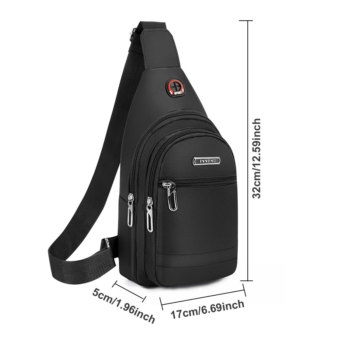 Canvas Sling Bag Crossbody Backpack Casual Daypack Unisex Adult Canvas Sling Bag for Men Crossbody Vintage Travel Backpack  main image 2