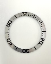 Silver/Black Bezel Insert for Omega 41mm Seamaster 2231.50, 2532.20, 2542.80