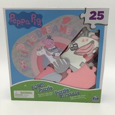 Peppa Pig 25-Piece Foam Jigsaw Puzzle 13" x 24" for Families and Kids ages 4 