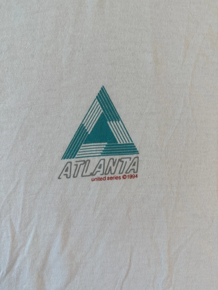 Camisa New Look Para Hombre Mediana Blanca Verde Atlanta United Manga Corta Informal DEFECTUOSA Foto 4 de 4