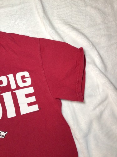 Arkansas Razorbacks Adult S Red Woo Pig Sooie T-Shirt - Picture 4 of 14