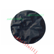 1x For Jeep Literty Car Rear Spare Tire Wheel Dustproof Cover Pu Black Cover