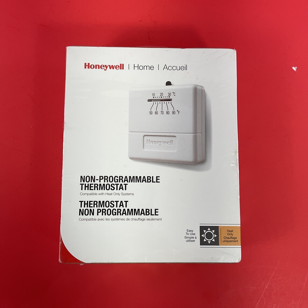 Honeywell CT30A1005 Heat only Non-Programmable Thermostat Almond 120V | eBay