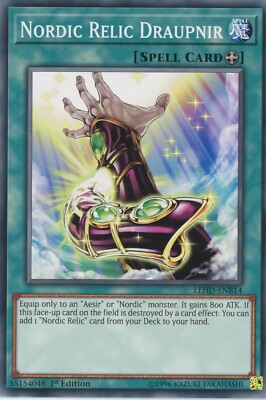 Yugioh The Nordic Relikt Draupnir LEHD-ENB14 Common Neuwertig x3 