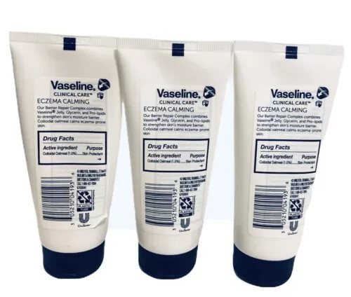 Vaseline Clinical Care Eczema Calming - Therapy Cream - 3.4 fl oz (100 ml) X3
