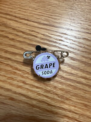 Disney movie UP Ellie Badge Grape Soda Safety Pin