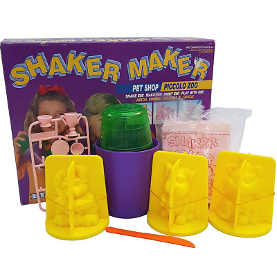 Vintage Shaker Maker Pet Shop Set Ertl Company Spielzeug Modellbausatz 3x Formen OHNE LACK
