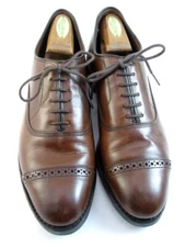 Allen Edmonds "Fifth Avenue" Cap-Toe Oxfords 10 D Dark Chili DAINITE USA(492N)