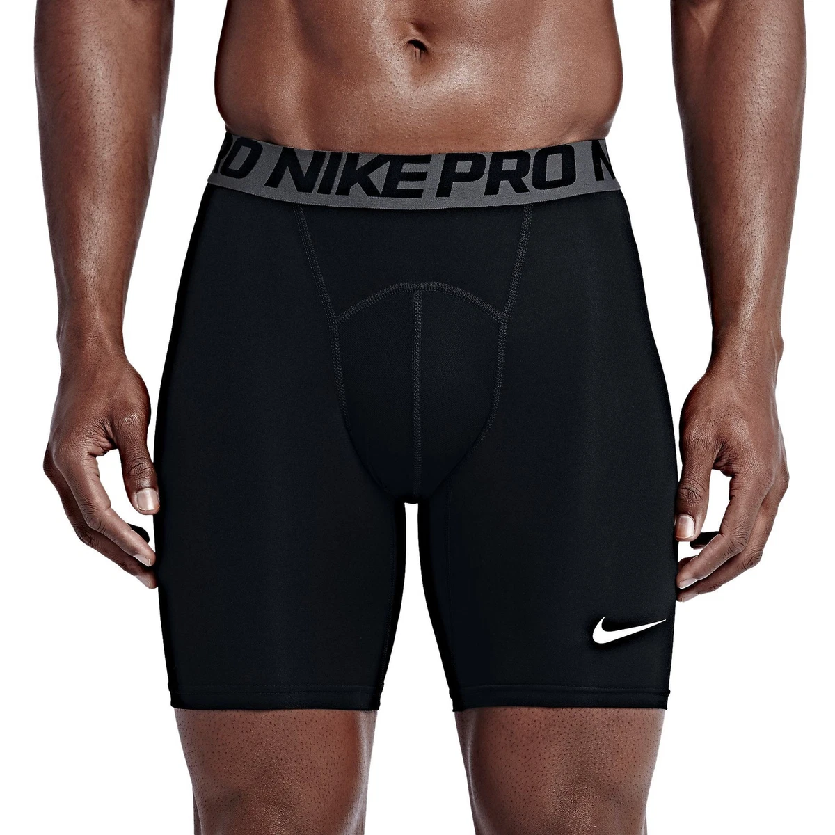 Nike Men's Pro Combat Compression Shorts Running Sport Training - Black