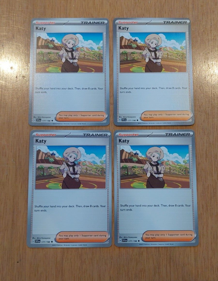 4x Katy 177/198 Pokemon Card TCG Playset