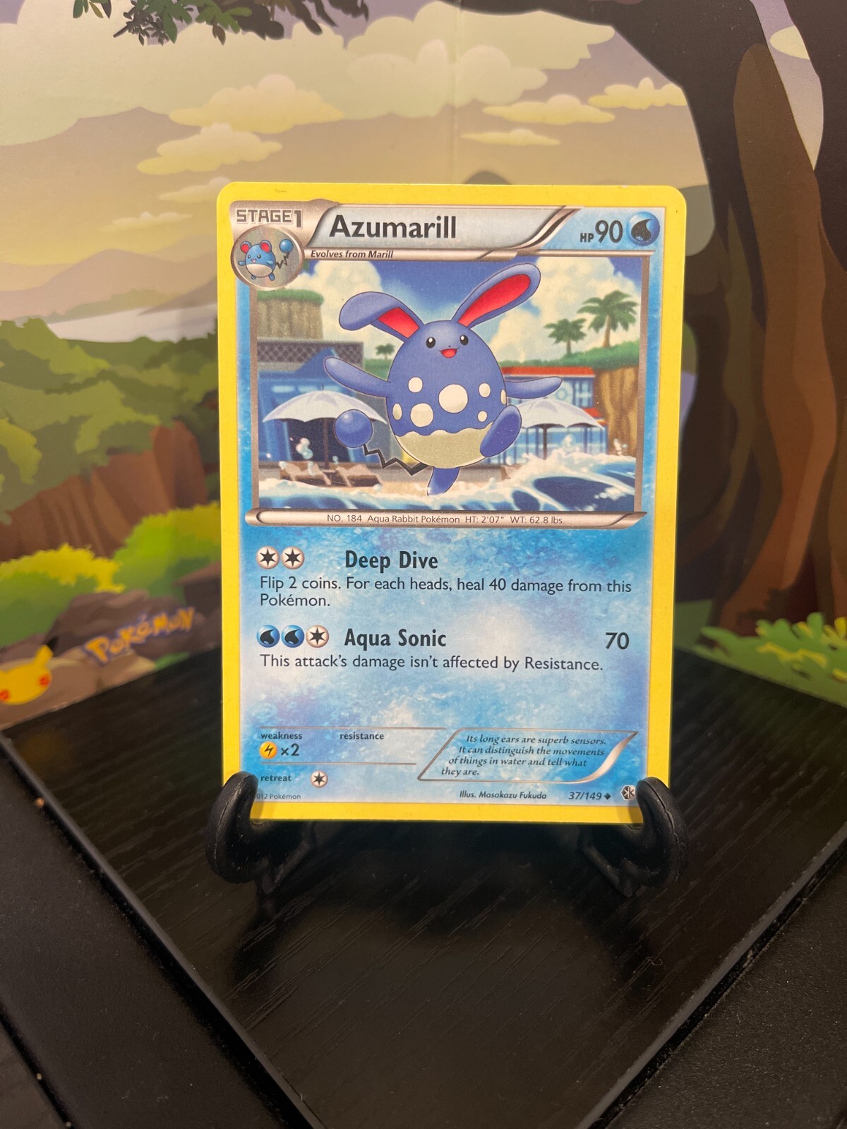 Azumarill 37/149 - Boundaries Crossed - Uncommon - Pokemon Card TCG - LP