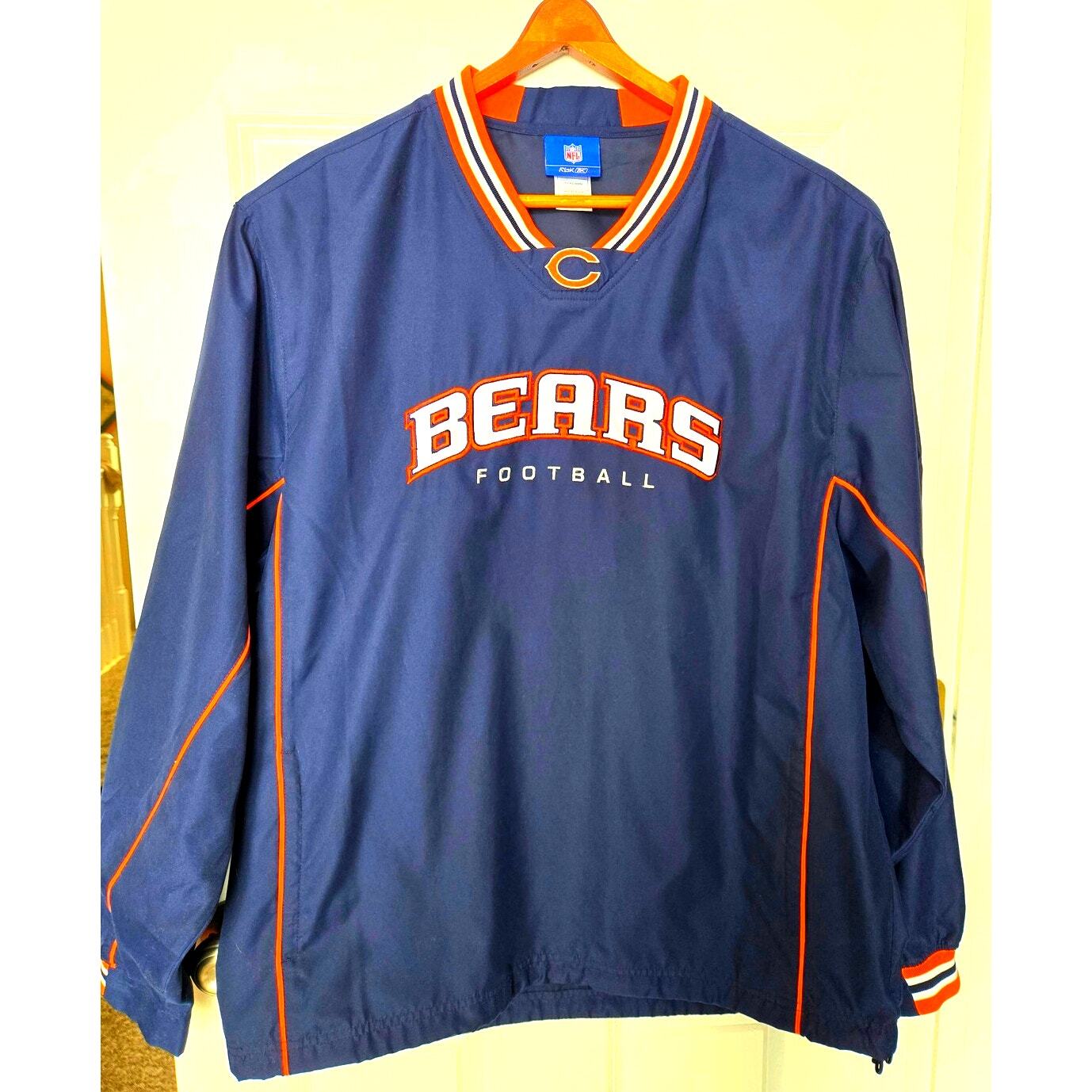 NFL Bears Vintage Men's Windbreaker crewneck pullover XL