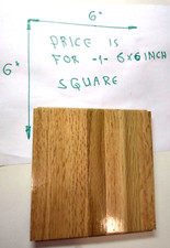 1 Hartco 6x6" Parquet Tile Oak Natural Desert Standard Color 7 Finger Strip Vtg