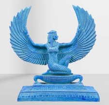 Egyptian Antiquities Pharaonic statue of goddess Isis large and heavy Stone BC