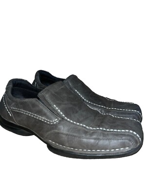 District 3 Buckle Slip On Loafer Dark Gray Men Size 10.5 Buttery Soft Good Cond