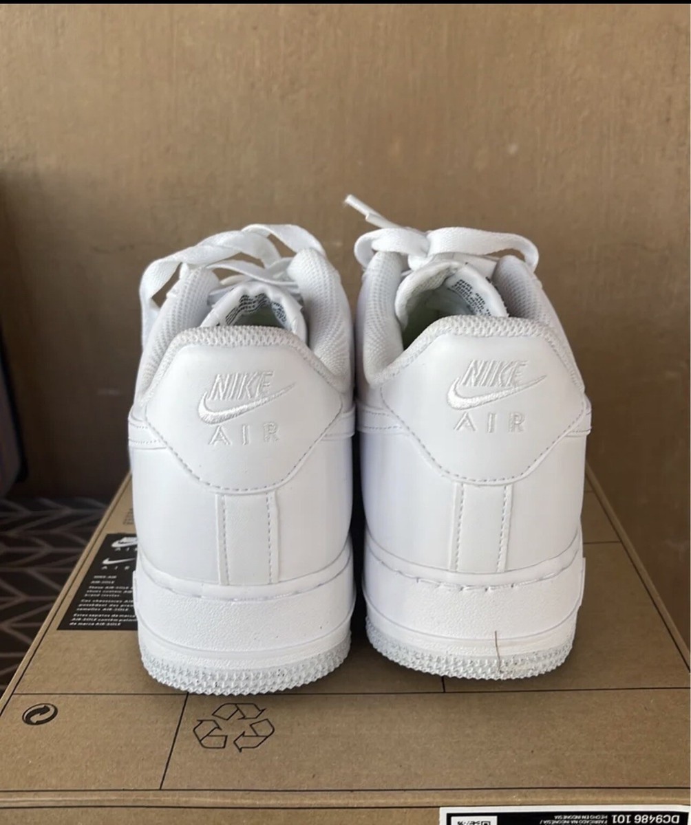 Nike Air Force 1 Low 07 Next Nature Womens Size 9 White Silver