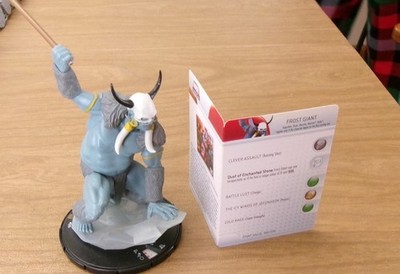 =HeroClix Marvel GIANT-SIZE X-MEN Frost Giant G06 w card BROKEN SPEAR MISSING =