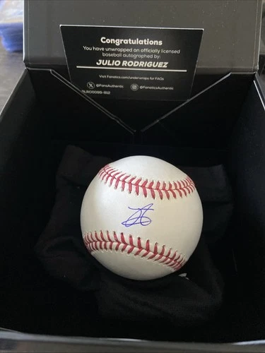 Julio Rodriguez Autographed Baseball 2025 Fanatic Under Wraps