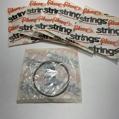 Gibson Mona-Steel Guitar D Strings .029 Gauge. 012 Core Loop End Lot Of 6 Vtg
