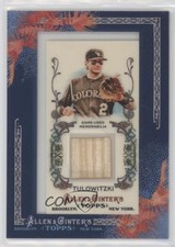 2011 Topps Allen & Ginter's Framed Mini Relics Troy Tulowitzki #AGR-TT 0t2