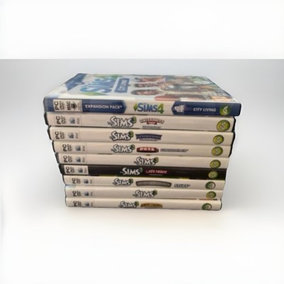 DIE SIMS 3/4 Sammlung KONVOLUT RESTPOSTEN PC/MAC Expansion Packs X 9