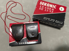 Vintage SEKONIC L-8 Light Meter Leather Case Box Works