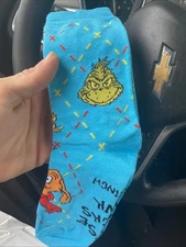 McDonalds 2025 Grinch Meal Socks-Blue Stinky Socks