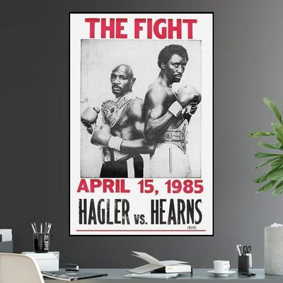Marvelous Marvin Hagler vs. Thomas Tommy Hearns Undisputed Welterweight Poster