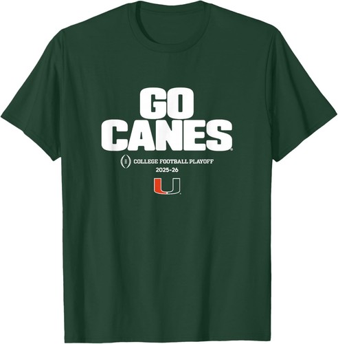 Miami Hurricanes College Football Playoff Text Slogan 2025 T-Shirt