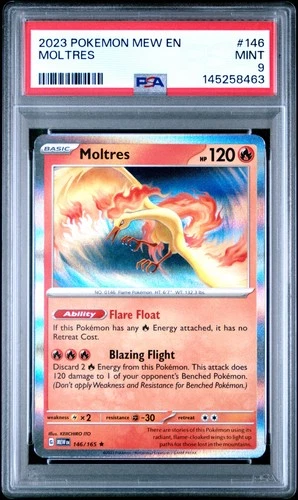 2023 POKEMON MEW EN-151 #146 MOLTRES PSA 9