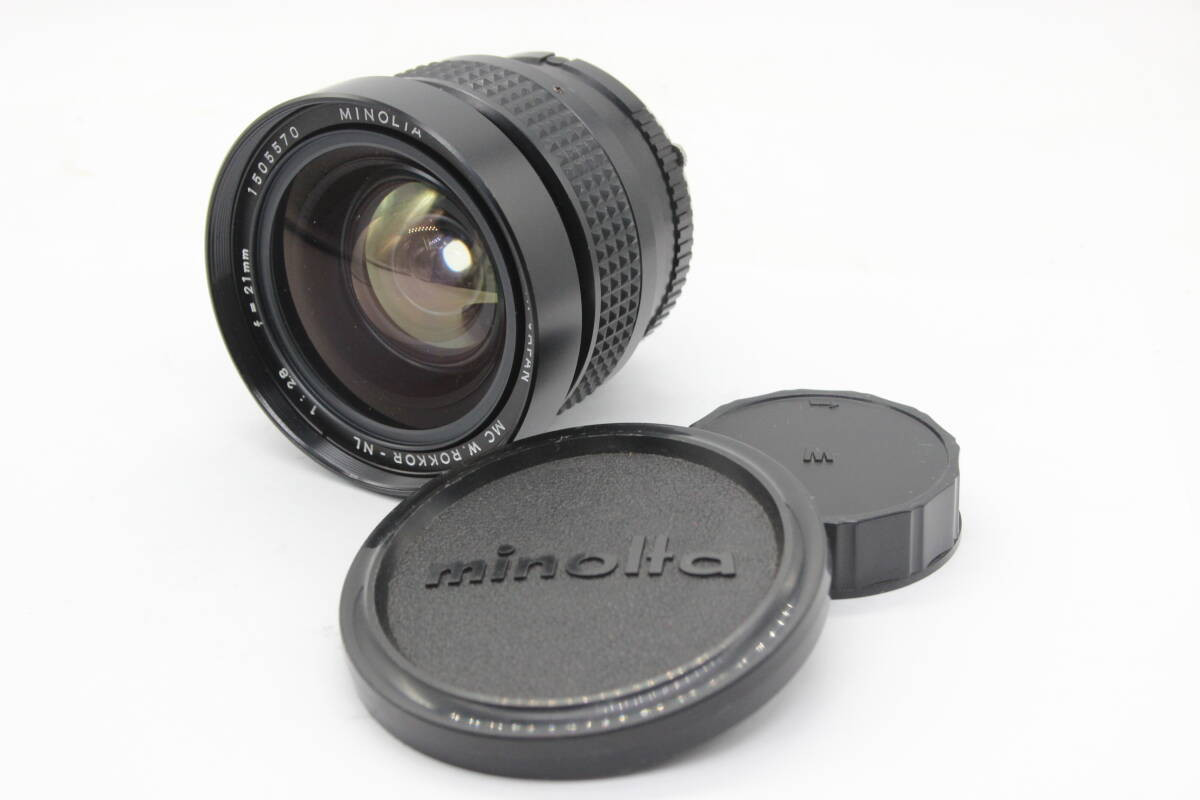 Minolta Mc W.Rokkor-Nl 21Mm F2.8 Front And Rear Caps Lens Minolta Mc W.Rokkor-Nl 21Mm F2.8 Front And Rear Caps Lens