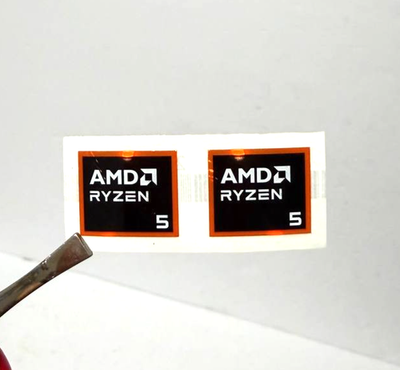 2 x AMD RYZEN 5 Sticker Label Decal Badge 19mm x 16mm | eBay