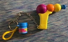 Koosh Bubbles RARE Game Keychain By Basic Fun Small Novelty Key Chain Ring Toy