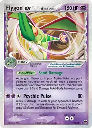 Flygon ex (Delta Species) - 92/101 - Pokemon Dragon Frontiers Ultra Rare HP