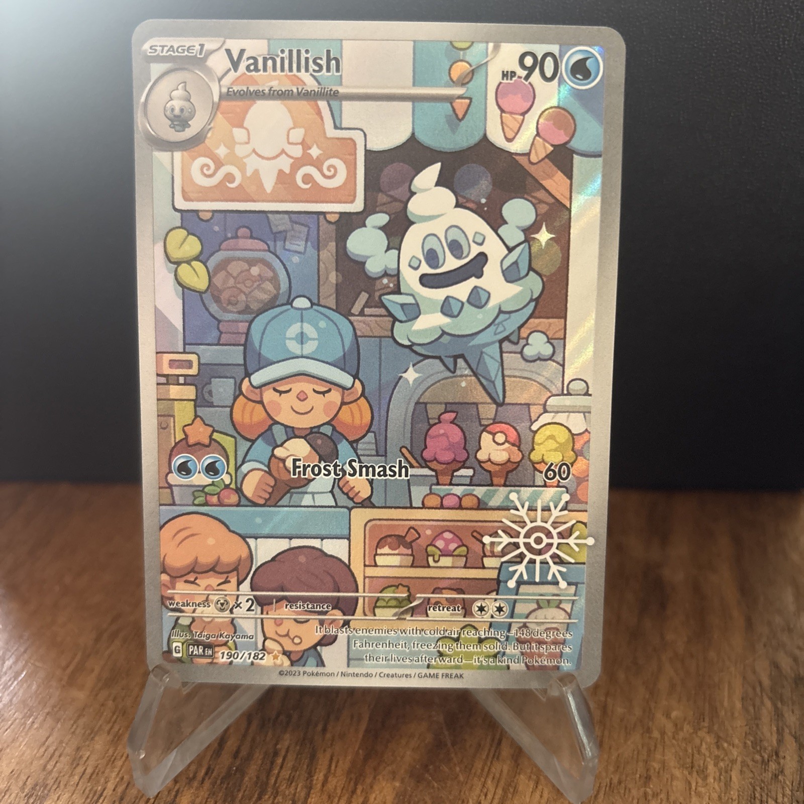 Pokemon Sv04: Paradox Rift | Vanillish | 190/182 | IR Full Art Holo | NM+++