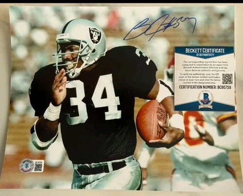Bo Jackson 8x10 Signed AUTO Picture Photo Beckett COA BGS BAS Autograph Raiders