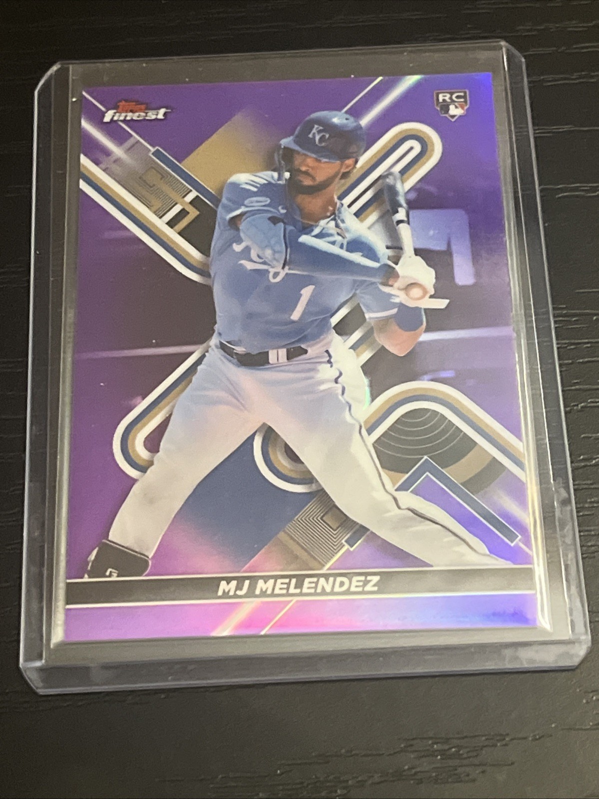 2022 Topps Finest MJ Melendez Purple Refractor RC #57 Royals /250