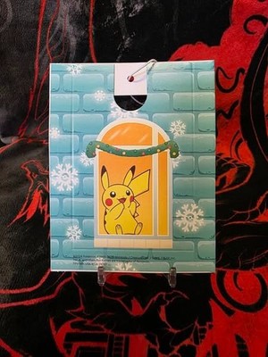 Pikachu Christmas Ornament (2024) Card Holder Play! Pokemon TCG League NO  CARDS