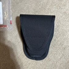 Handcuff Case Standard Size Black Hard Box Nylon Hook/Loop Hand Cuff Sheath