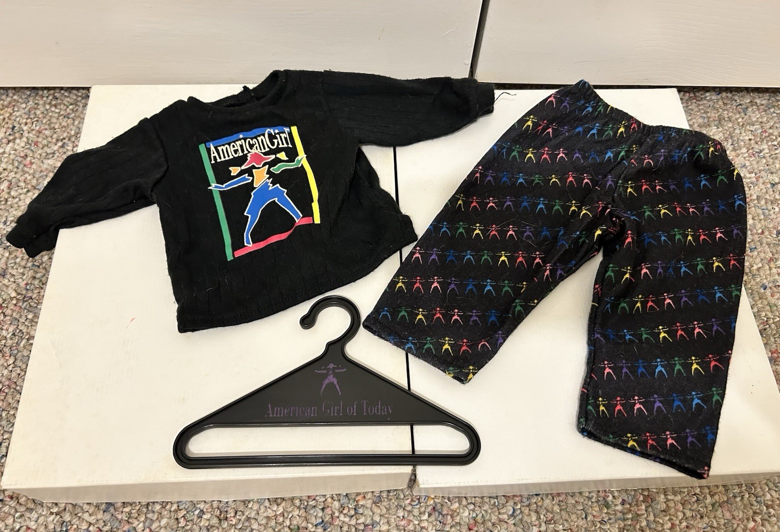 American Girl Doll &ldquo;Girl Of Today&rdquo; AG Logo Black PJ Set