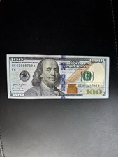 $100 Bill (One Hundred Dollar Bill) – Lightly Circulated- 2021 Series