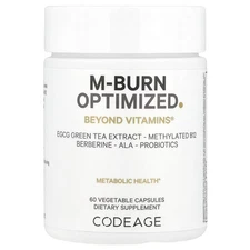 2 X Codeage, M-Burn Optimized, 60 Vegetable Capsules