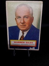 1956 Topps - Warren Giles #2 Gray Back Free Shipping