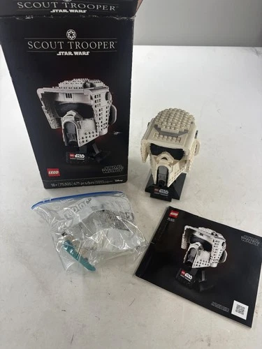 LEGO Star Wars Scout Trooper Helmet 75305 Set Complete w/ Manual FREE SHIP