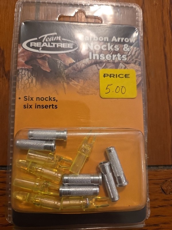 Team Realtree Carbon Arrow Nocks And Inserts