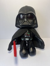 STAR WARS Darth Vader Plush 2022 Voice Manipulator Light Up Lightsaber WORKS