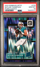 PSA 10 2022 Donruss Optic #276 Skylar Thompson Purple Shock Rated Rookie